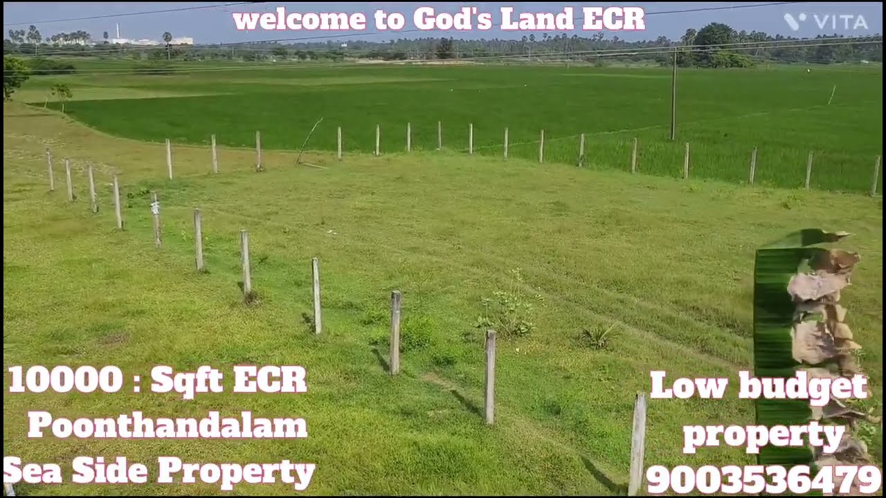 (🆔:332) 10000, sqft ECR Poonthandalam perumalcherry village....