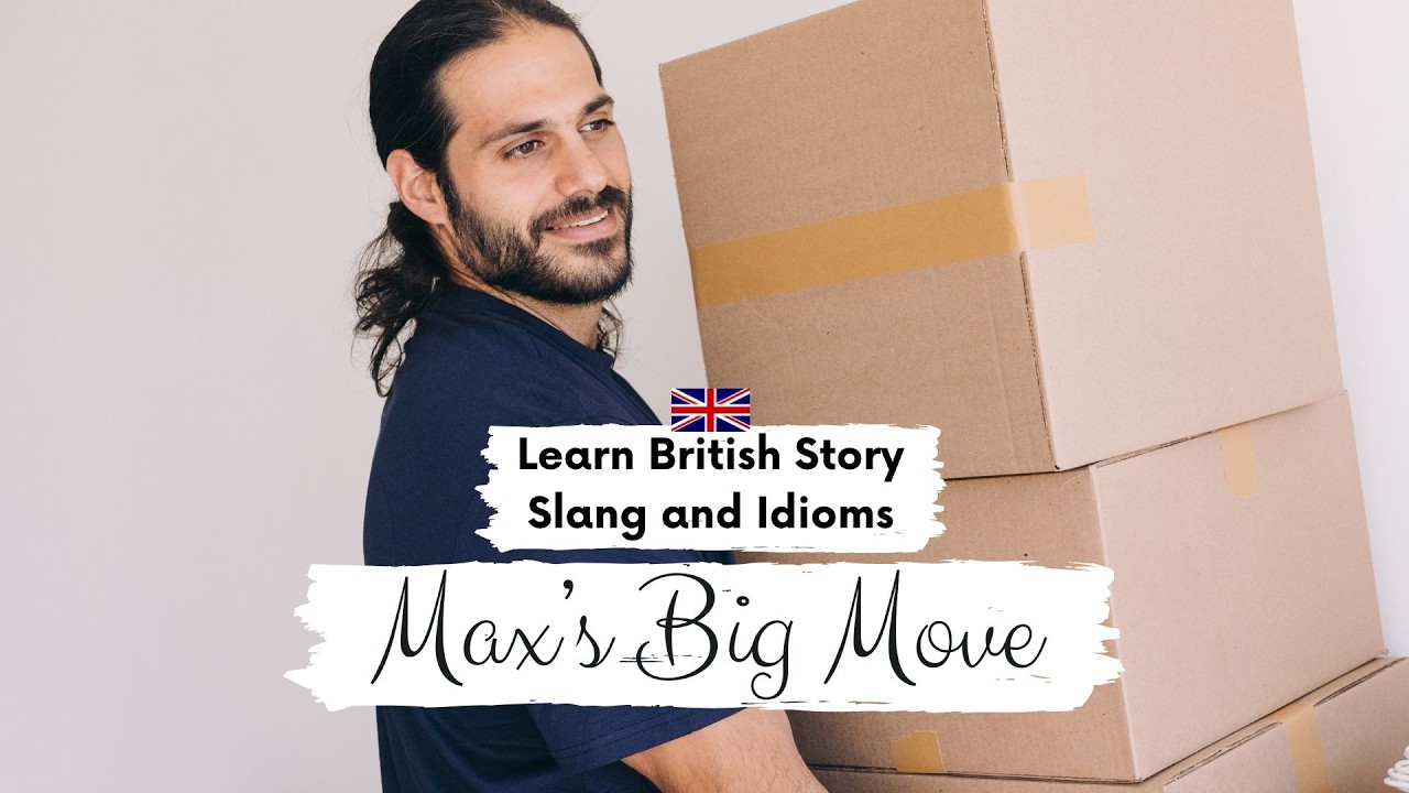 INTERMEDIATE ENGLISH STORY📦Max's Big Move 📦B2 | Level 5 - 6 | British English Reading and Listening