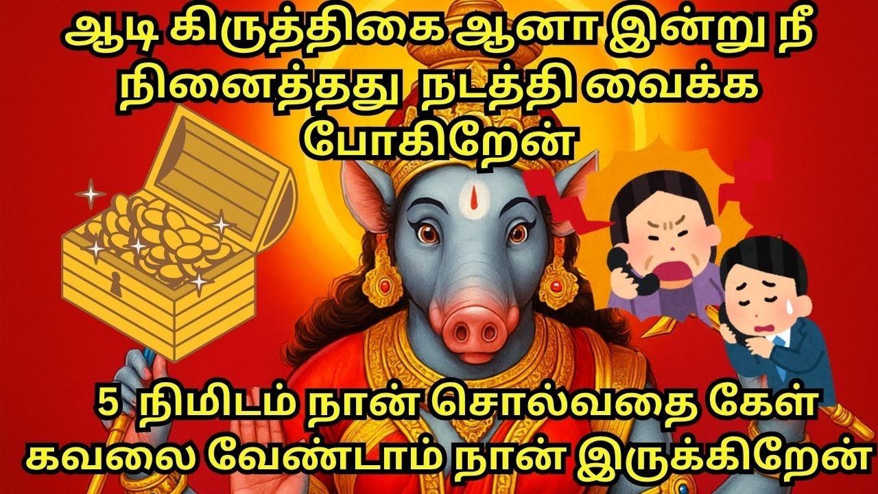 ஆடிகிருத்திகை ஆனா இன்று நீ  நினைத்தது  நடத்திவைக்க போகிறேன்,5 நிமிடம் நான் சொல்வதை கேள் கவலைவேண்டாம்