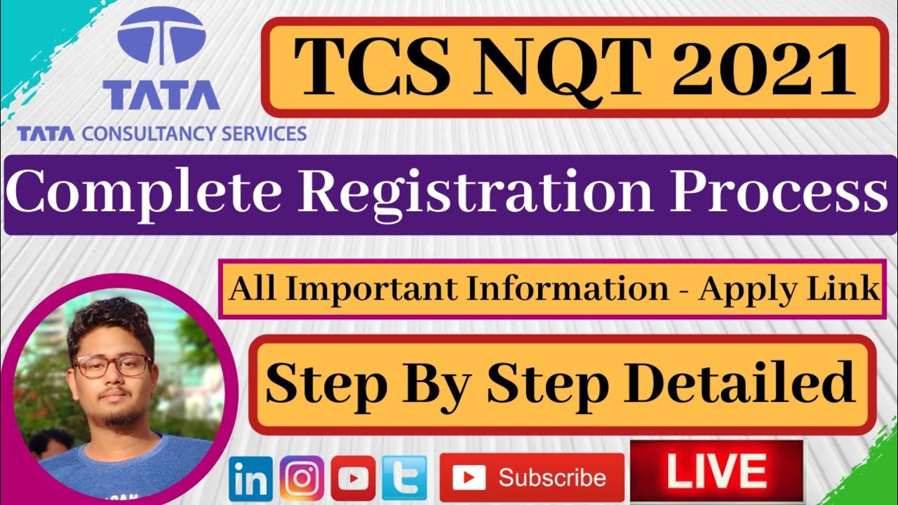 TCS NQT 2021 Registration Process Step by Step | How to fill TCS NQT Form | TCS Recruitment 2020