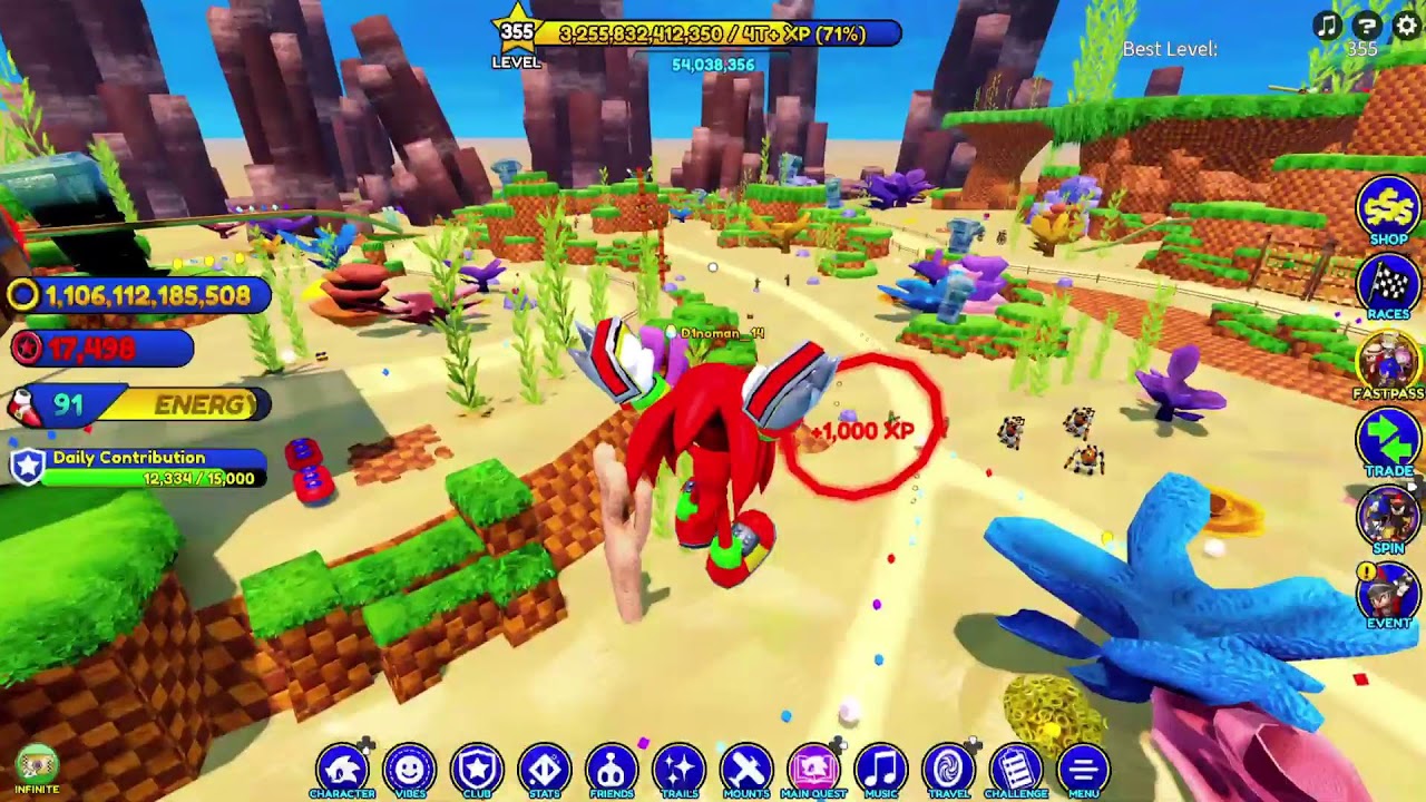 Sonic Speed Simulator new fastpass grinding/selling stuff
