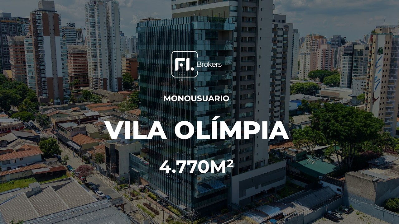 Prédio Comercial - 4.770m² - Venda e Locação - Vila Olímpia - São Paulo - SP.