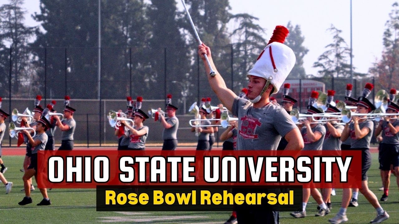Оркестр штата Огайо — репетиция Rose Bowl