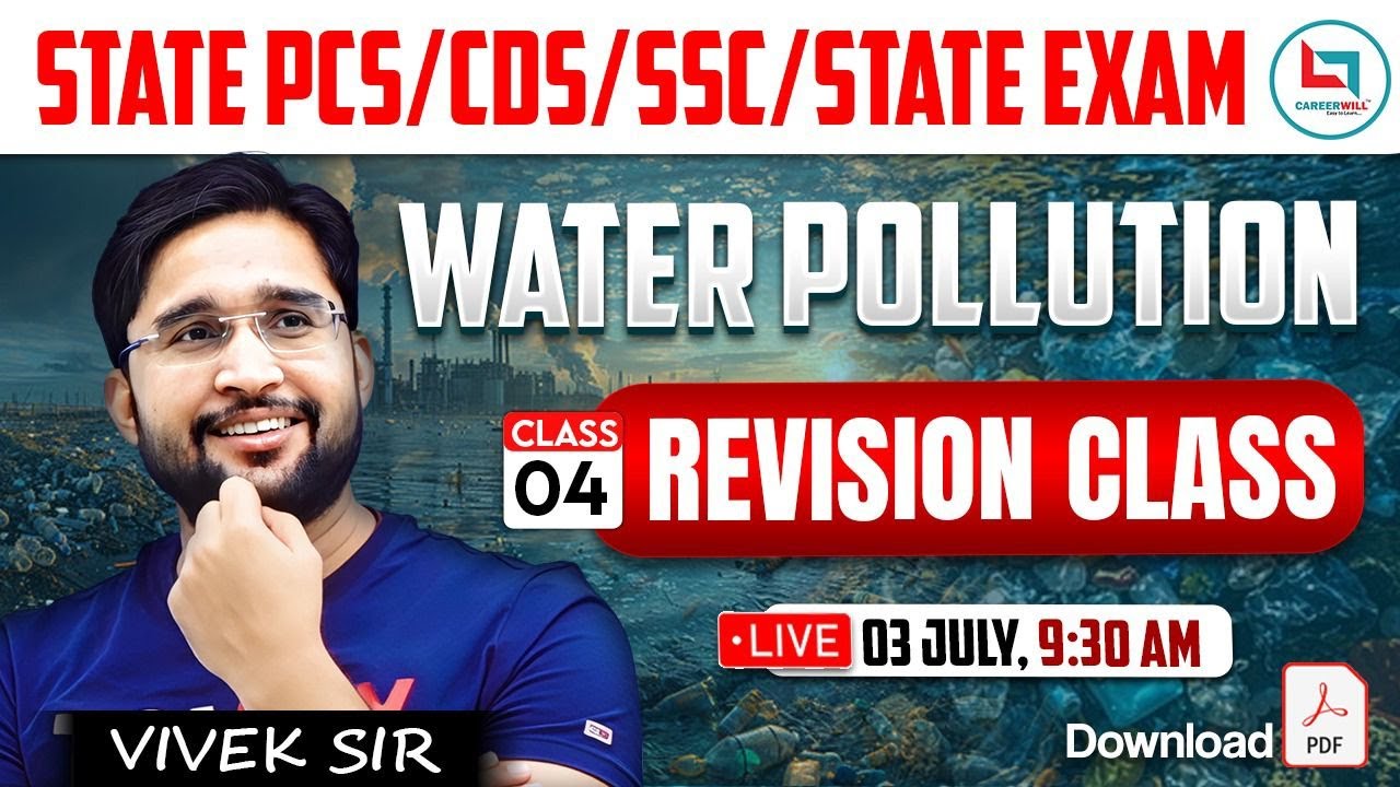 Water Pollution | Environmental pollution | Environment by Vivek Yadav Sir #airpollution #upsc