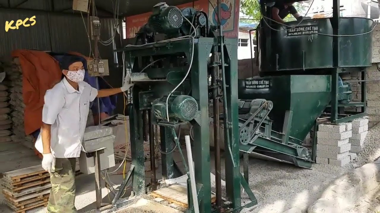 XEM  Máy ép gạch không nung thủy lực - CEMENT BRICK MACHINE