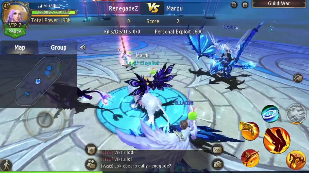 Daybreak legends- Guild War Gameplay