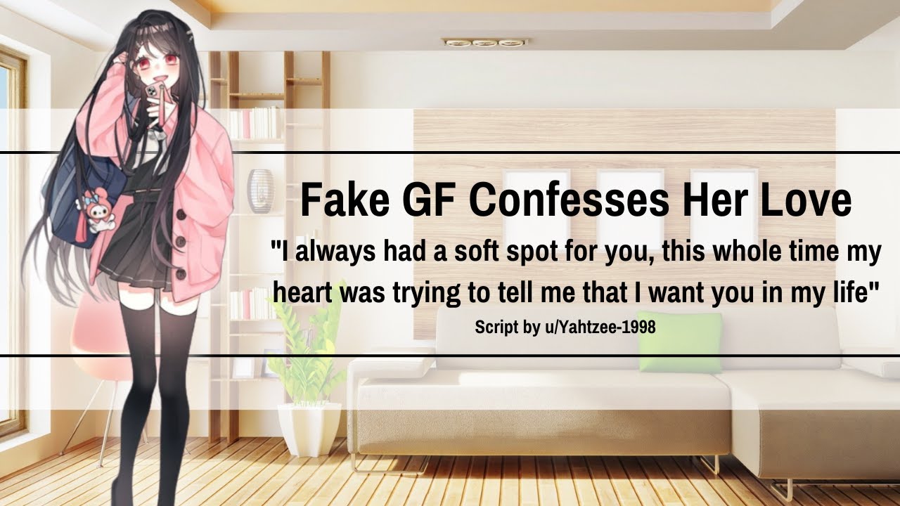 Fake Girlfriend Confesses Her Love [F4M] [Confession] [Kissing] [Nerdy Listener] [Popular Speaker]