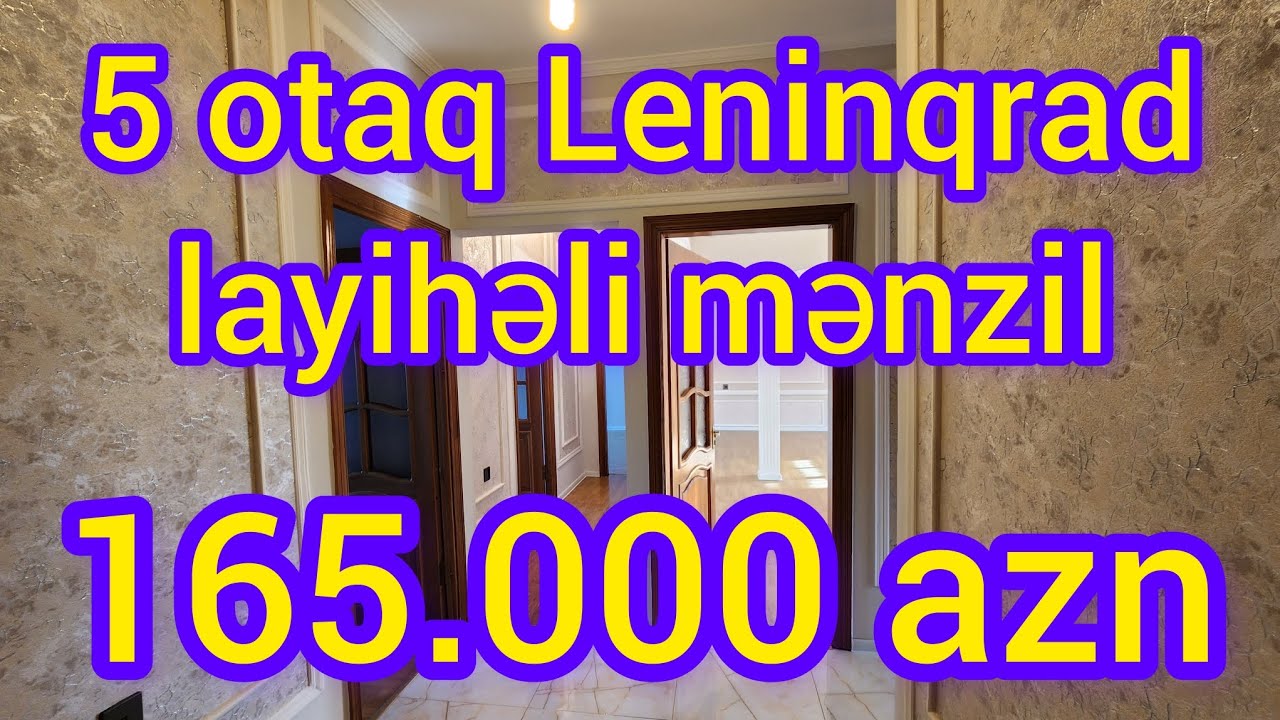 Günəşlidə 5 otaqlı Leninqrad layihəli mənzil satılır. Təmirdən sonra yaşayış olmayıb 0703152222