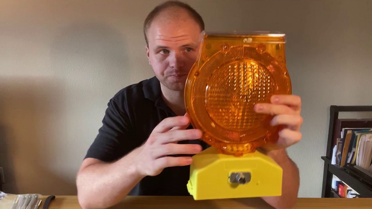 Unboxing Trans Supply Solar Barricade Light Plus FAQs SKU: TBLSMY