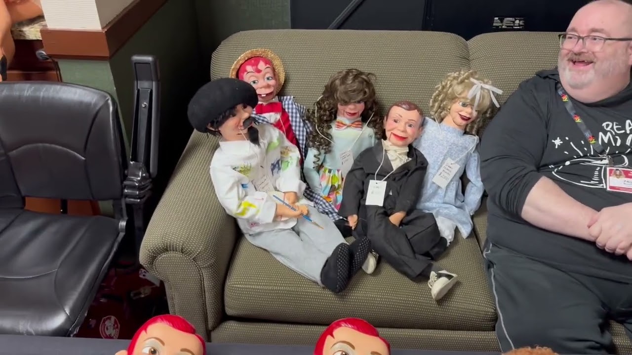 ￼ Dealer room at the 2026 Vent Haven ConVENTion 