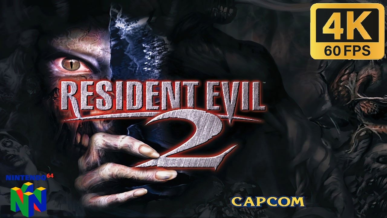 Resident Evil 2 - N64 Gameplay 2K 60FPS Upscaled
