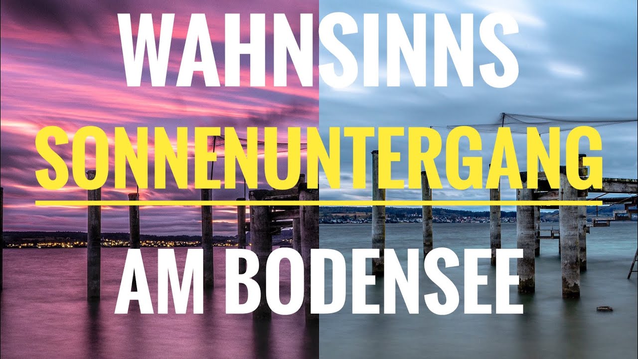 LANDSCHAFTSFOTOGRAFIE - Ein unvergesslicher Sonnenuntergang am Bodensee