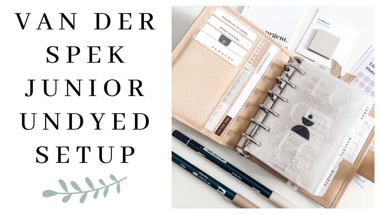 VDS UNDYED PLANNER SETUP | Junior Van der Spek Flip