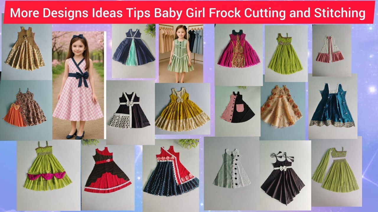 Baby Frock More Designs Ideas Cutting and Stitching Easy Tricks ✂️🪡👗, Styles Baby Dress Swing Tips 
