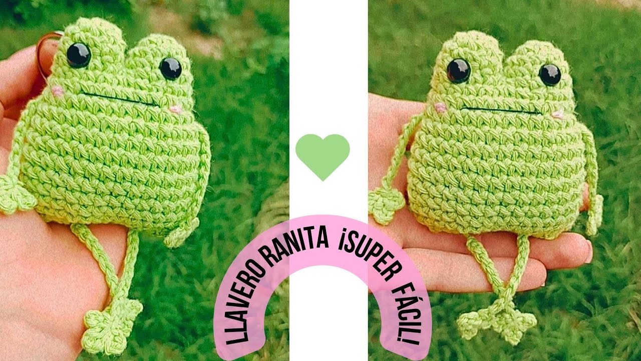 LLAVERO RANITA A CROCHET 🐸