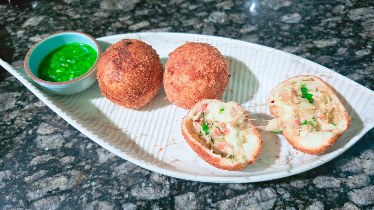 Chicken cheese ball recipe....!! Chicken cheese ball banaen Aasan tarike se 😋😋👌 Ramzan ke Iftar ke!!