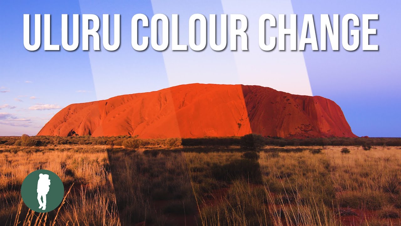 Uluru / Ayers Rock Changing Colour in 4K, sunset time lapse