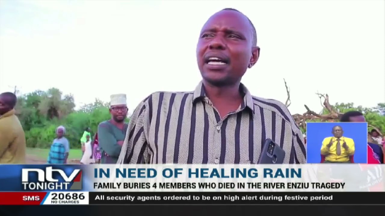 Family buries 4 members who died in the River Enziu tragedy