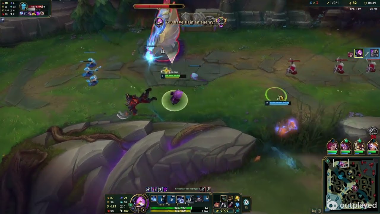 League of Legends - Kennen vs Nasus Top - Masters Scrim - 8/10