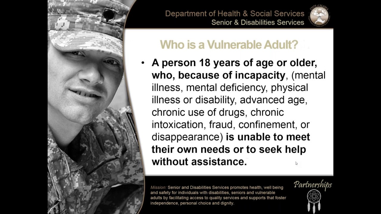 State of Alaska - Mandatory Reporting Adult Protective Services