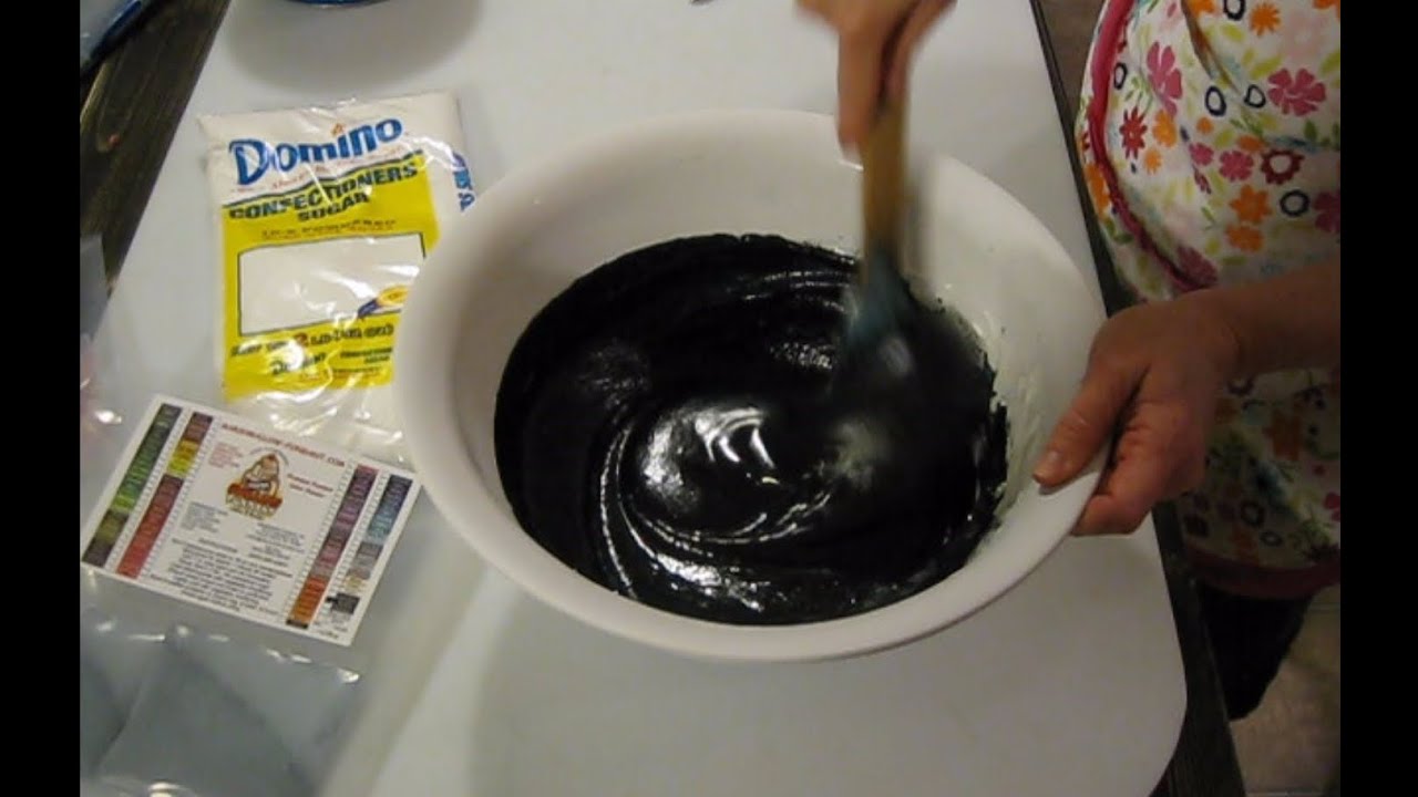 How To Make Black Fondant