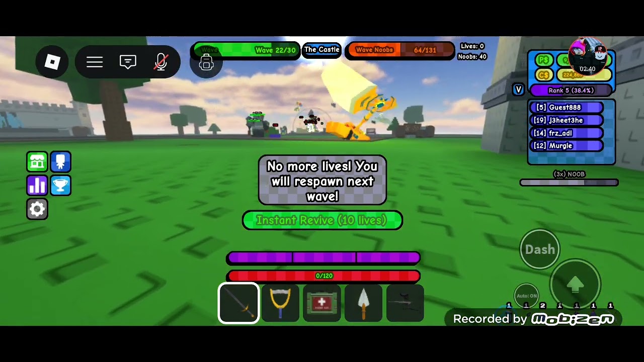 Fighting the 3 boss [ Noob mayhem ]