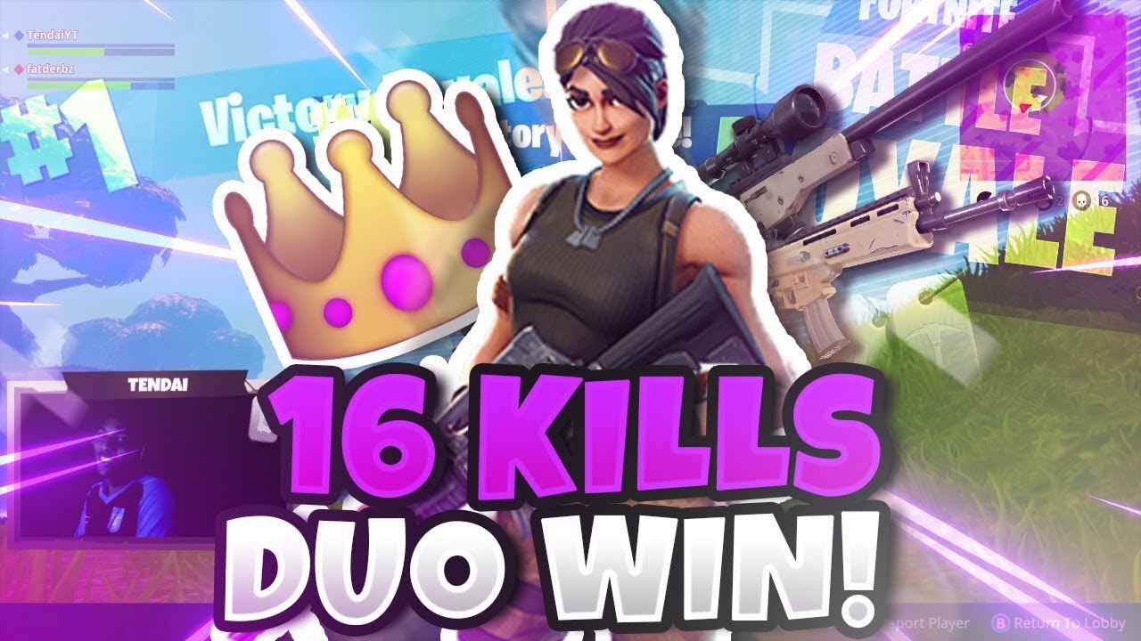 16 KILLS DUO FORTNITE... TOP 1 en TRN RATING D&Uacute;OS ECUADOR 🇪🇨❤️
