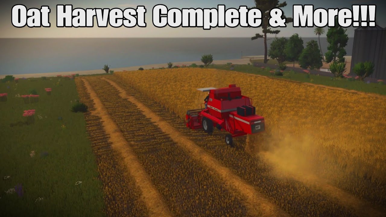 Ronîda Island: Episode #1. Oat Harvest + Loading Straw & Mowing Complete!!! FS25 PS5.