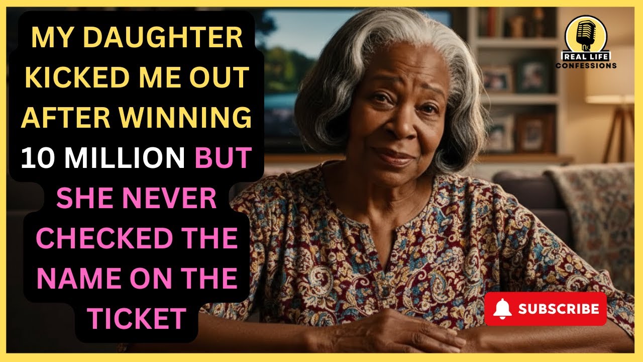My daughter kicked me out after winning _10 million, but she never checked the name on the ticket.