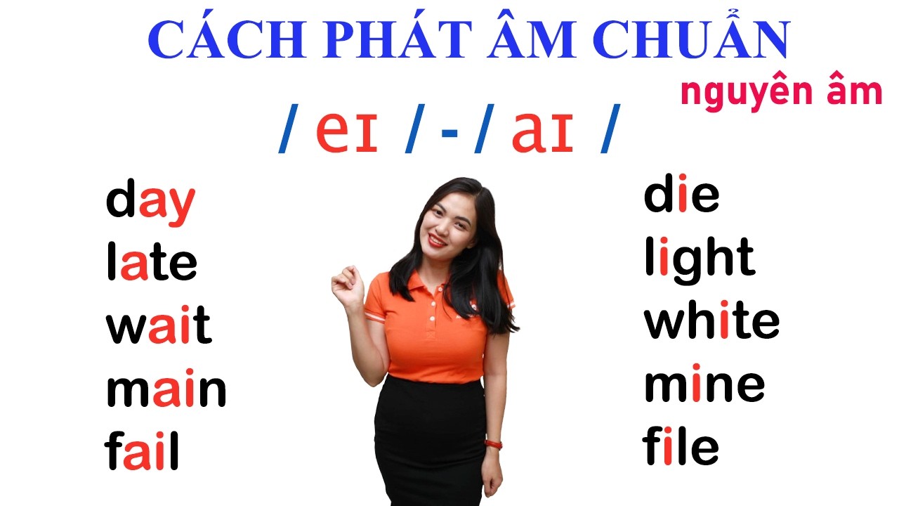 Phát âm chuẩn nguyên âm ei và ai | IPA