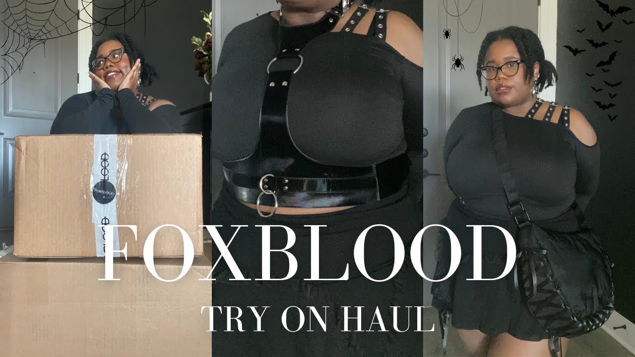 Foxblood Try On Haul 🖤🥀🦇 | Plus Size Goth | Shoes, Accessories, and Clothes