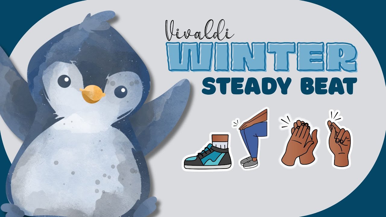 WINTER BODY PERCUSSION play along / Vivaldi Four Seasons Steady Beat Rhythm Brain Break
