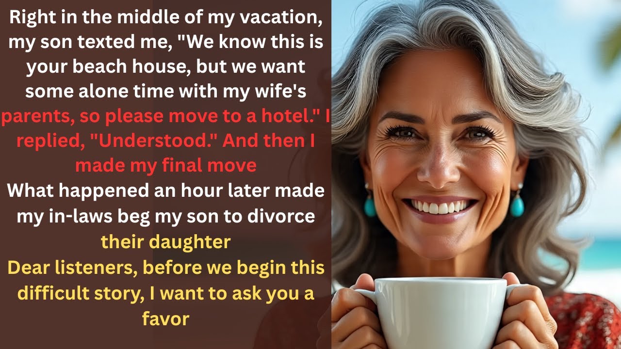 My son sent me to a hotel for his in-laws — one hour later, they begged for a divorce