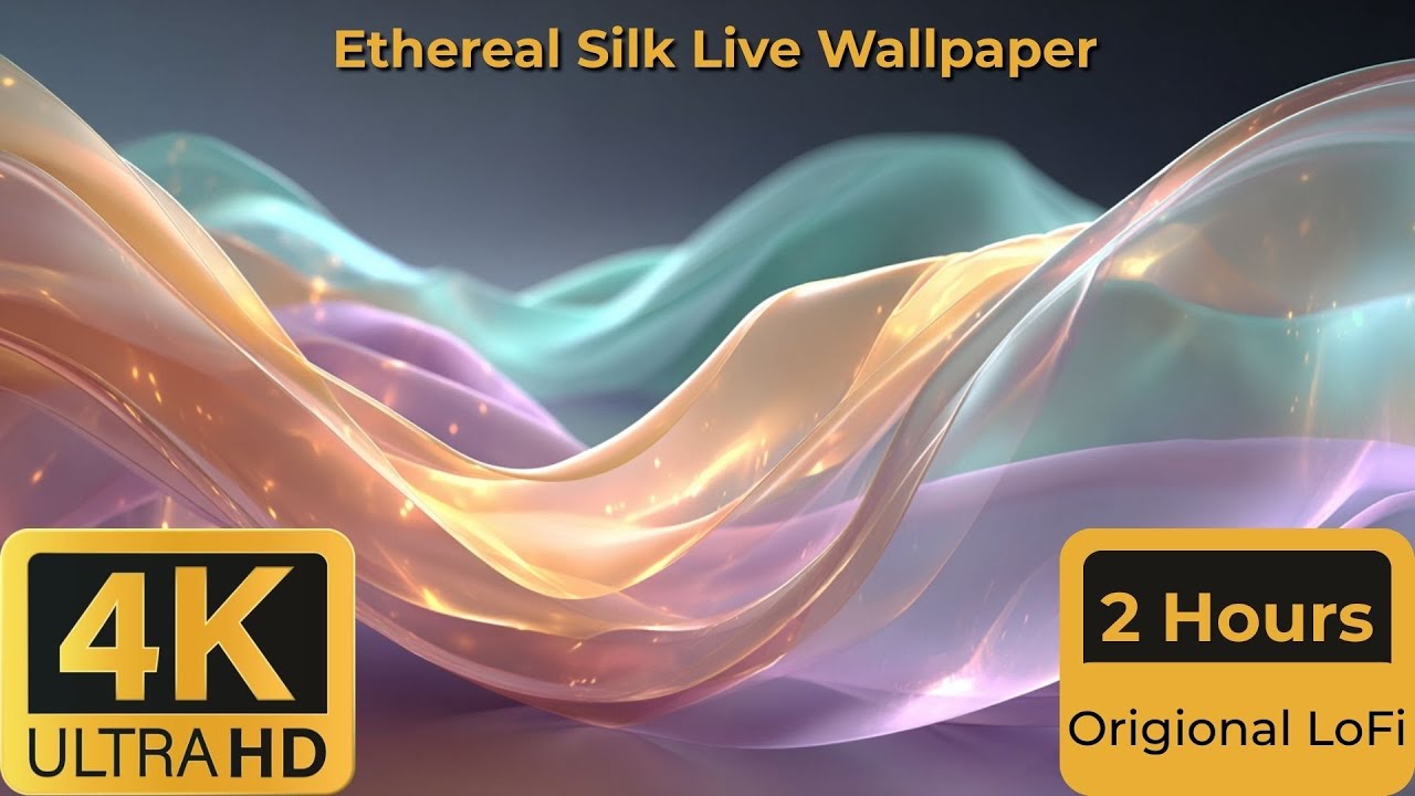 Ethereal Silk Abstract | 4K Signature Series (2 Hours Original Audio)