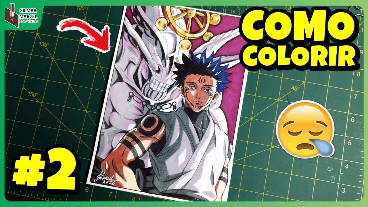 Como Desenhar Sukuna e Mahoraga  2 – Passo a Passo Completo