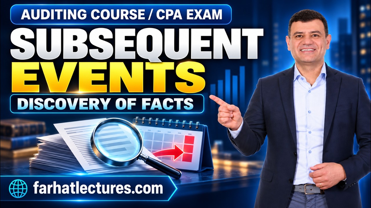 Subsequent Events and Discovery of facts. CPA Exam Simulation.