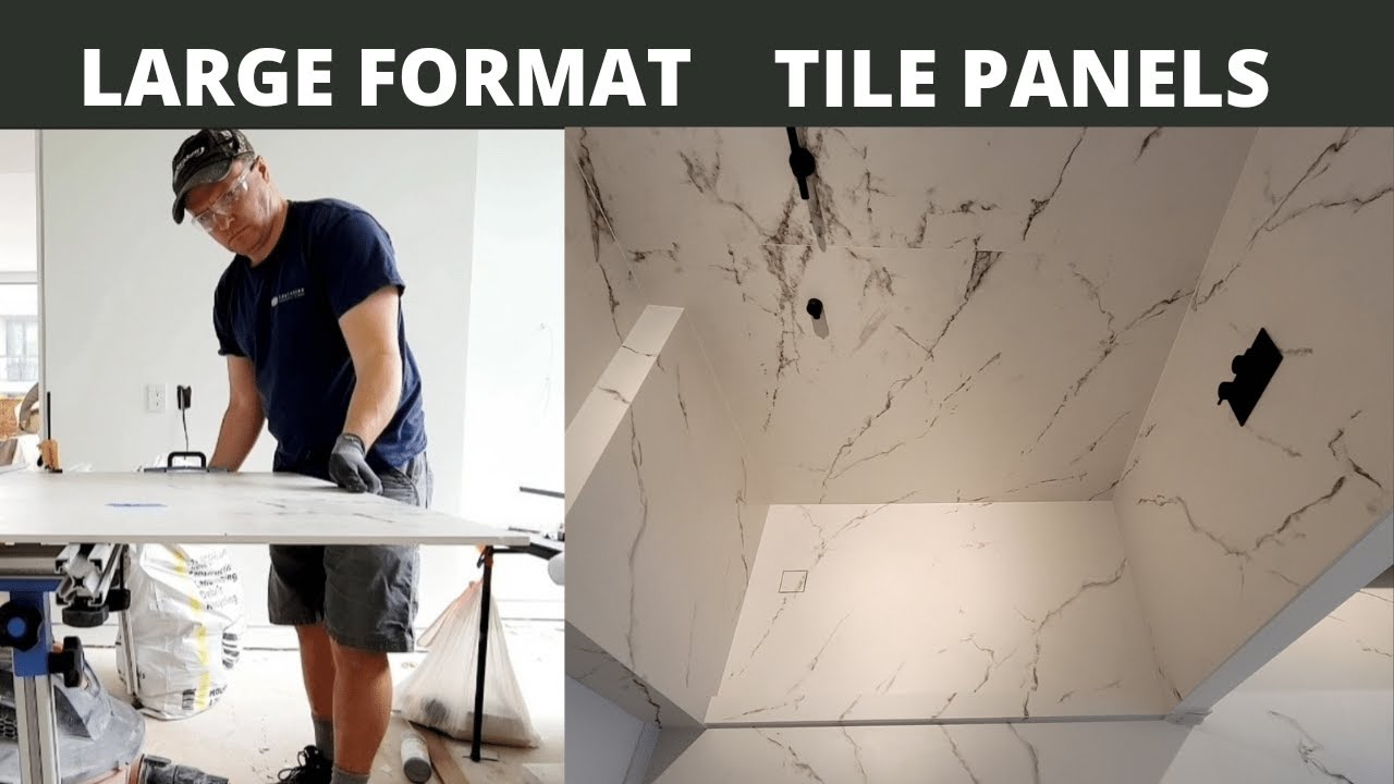 Dekton Large Format Tile Panels Modern Bathroom