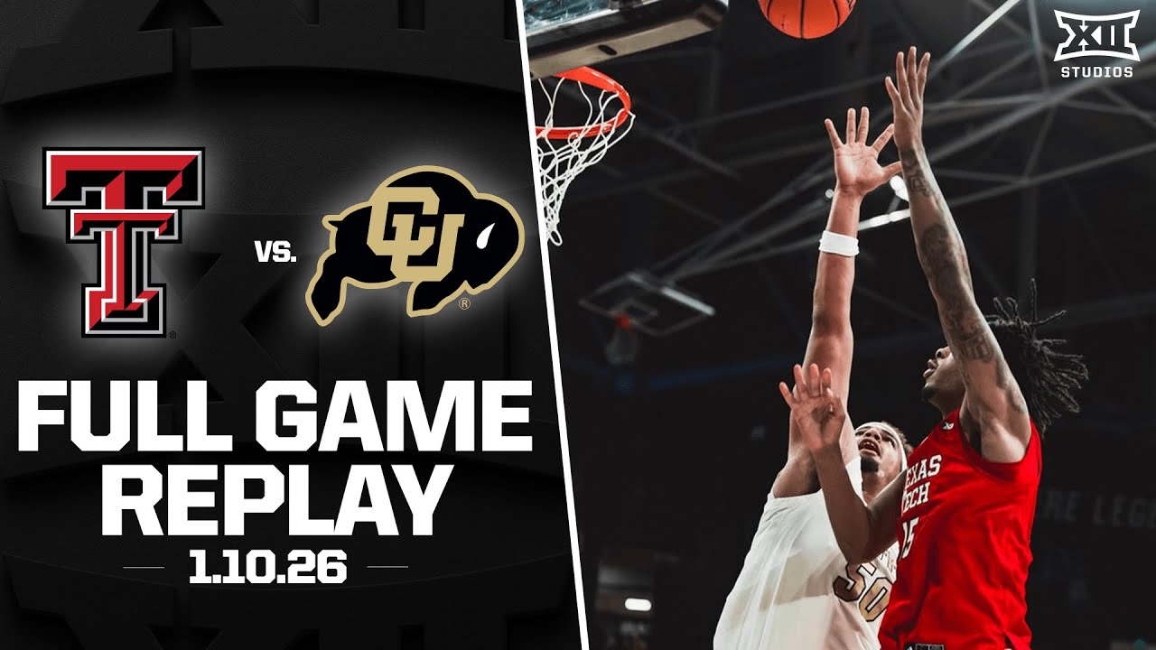 Texas Tech vs. Colorado Full Game Replay (1.10.26) | 2025-26 Big 12 Men's Basketball