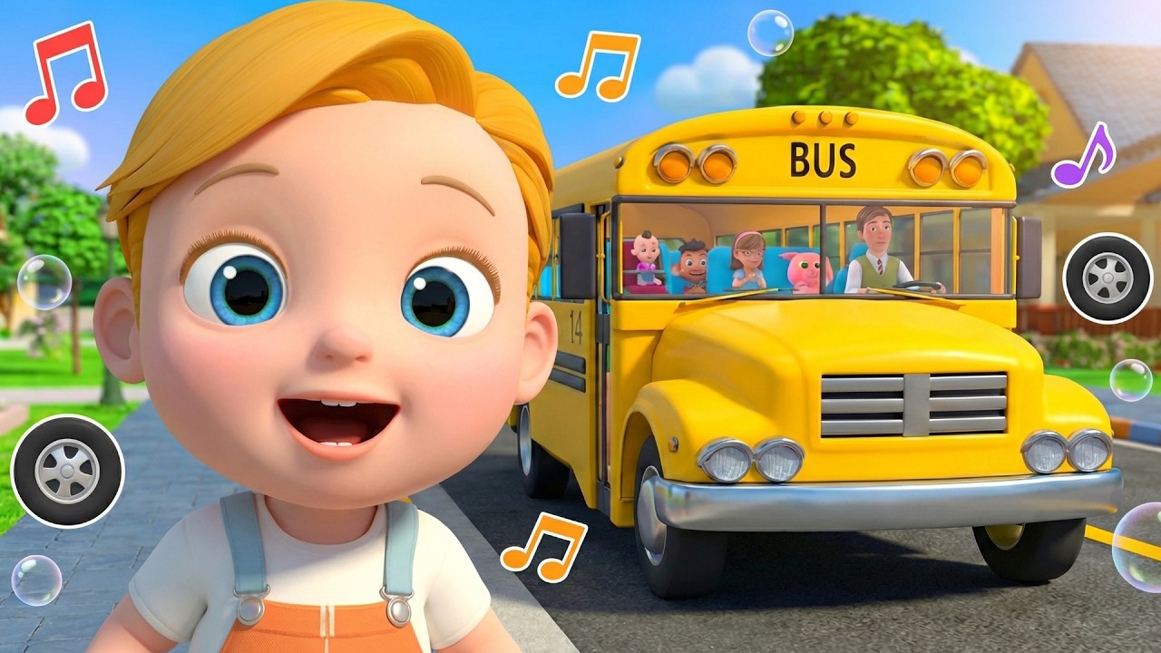 The Wheels on The Bus (Animal Version) + Baa Baa Black Sheep | Learn Colors & Animal Sounds for Kids