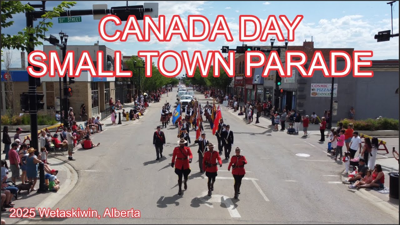 Small Town Wetaskiwin Alberta Canada Day 2025 Parade