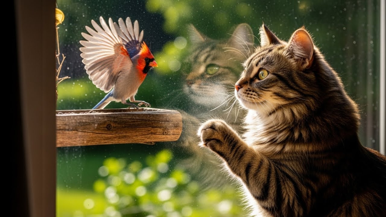 8 Hours Luxury Cat TV – Deep Forest Birds for Indoor Cats (4K HDR)