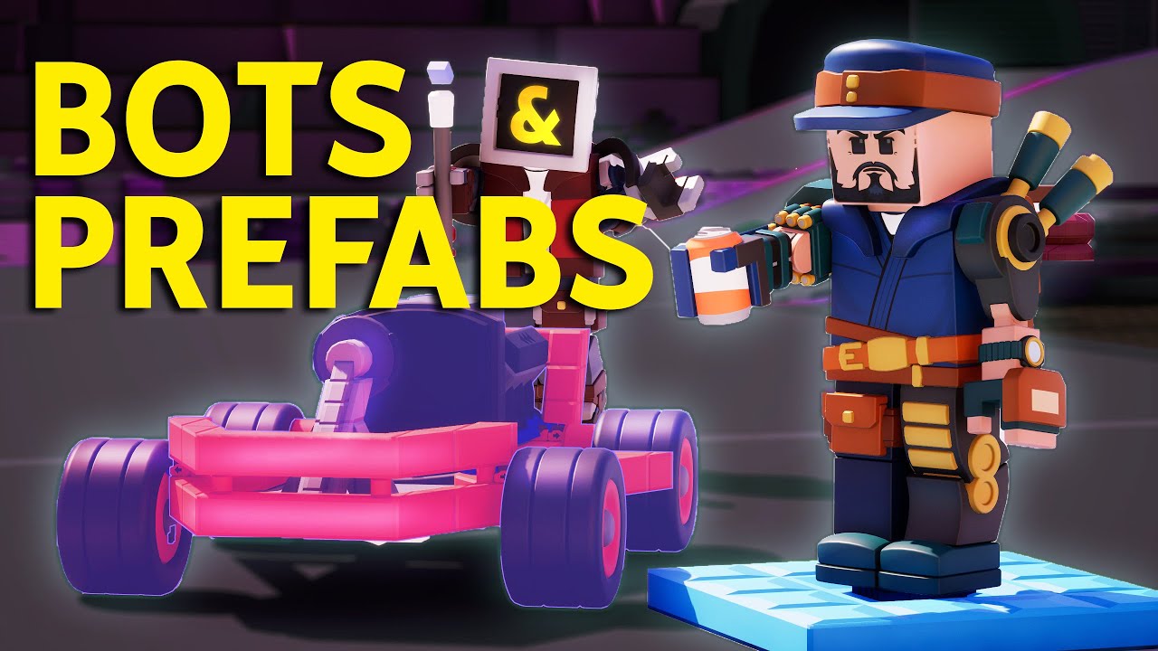 Brickadia NEW Update: Gameplay Bots & Prefabs!