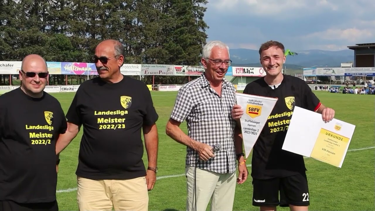 WEB-TV: Der VfR Hausen steigt als Meister der Landesliga St.2 nach 2014,  in die Verbandsliga auf