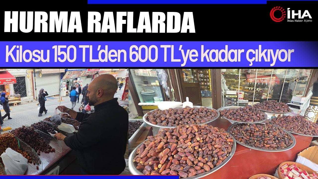 Hurma tezgâhlardaki yerini aldı, fiyatlar 150 TL'den başlıyor