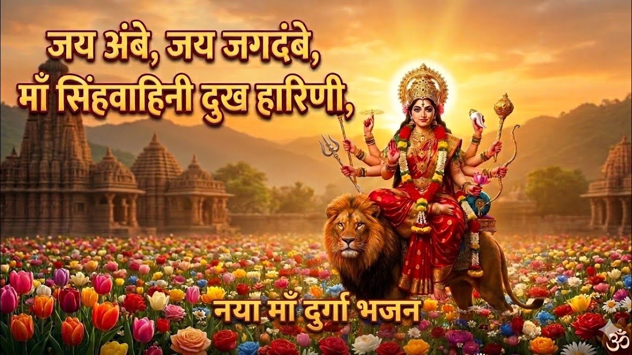 जय अंबे जय जगदंबे माँ सिंहवाहिनी दुख हारिणी 🙏 Durga Maa Aarti 2026 #MaaDurgaAarti #DurgaMaa #Bhakti