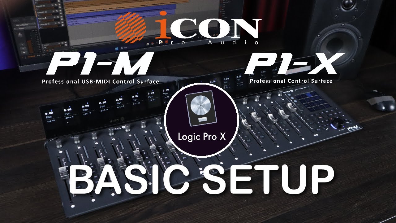 P1-M DAW Controller & P1-X DAW Control Expander Basic Setup with Logic Pro