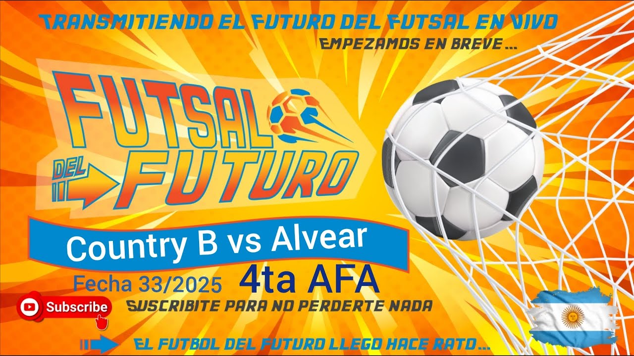Country B vs Alvear 4ta División Futsal AFA - Fecha 33 (02-11-25)