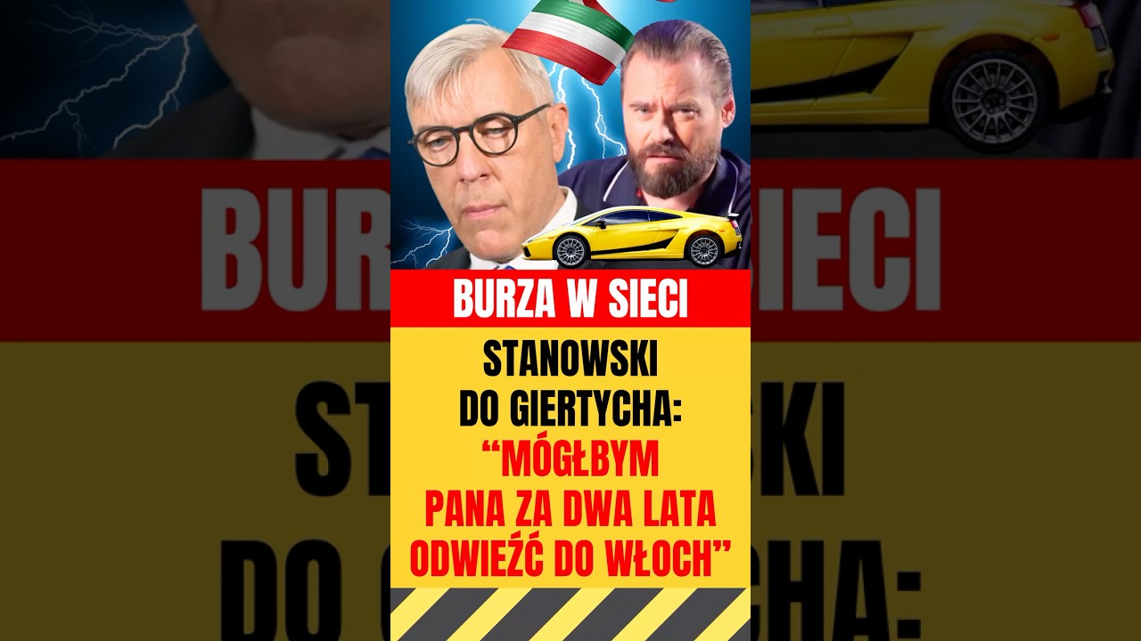 Stanowski do Giertycha: M&oacute;głbym Pana za dwa lata odwieźć do Włoch