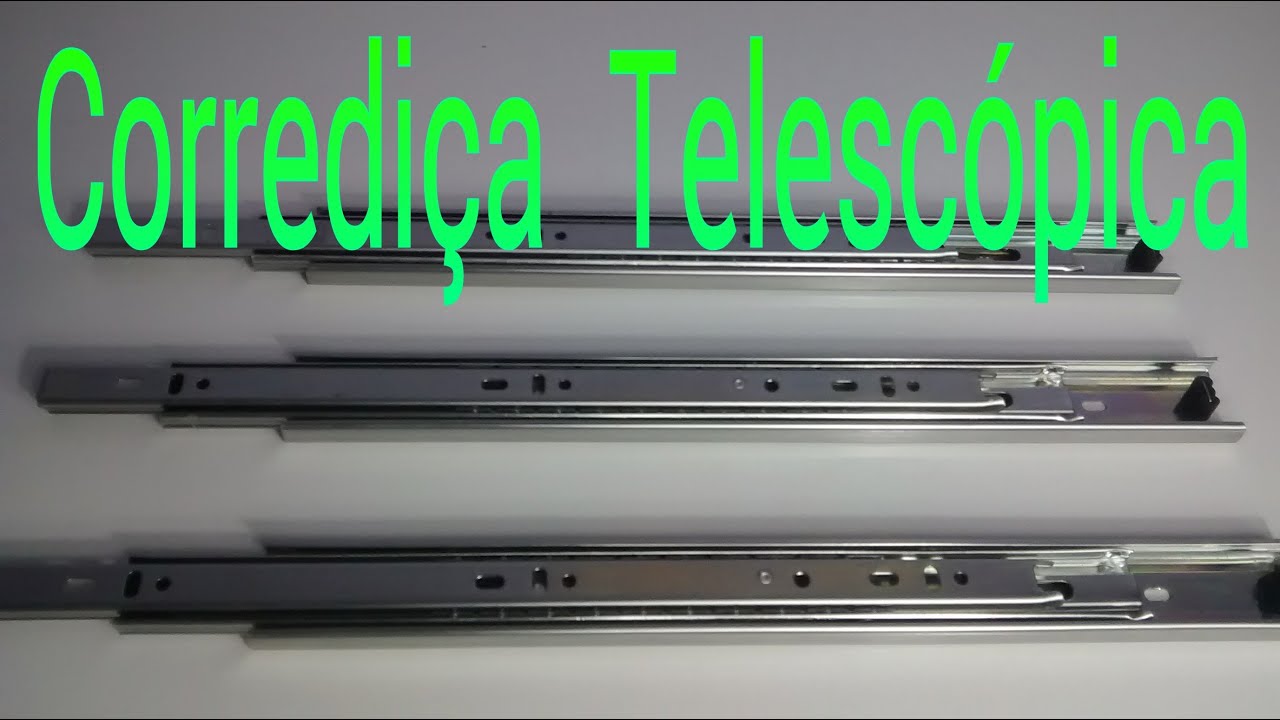 Como substituir Corrediça Comum Por Corrediça Telescópica