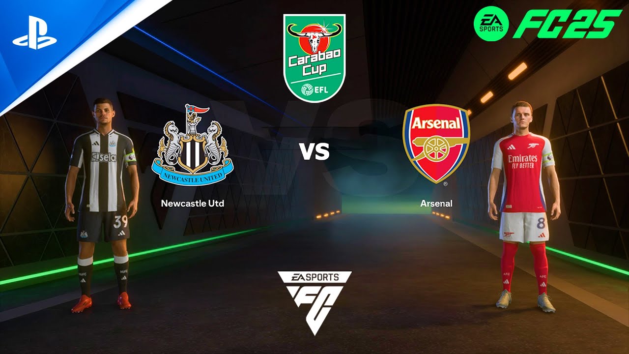FC 25 PS4 - Newcastle United vs Arsenal | EFL Cup Semifinals 24/25
